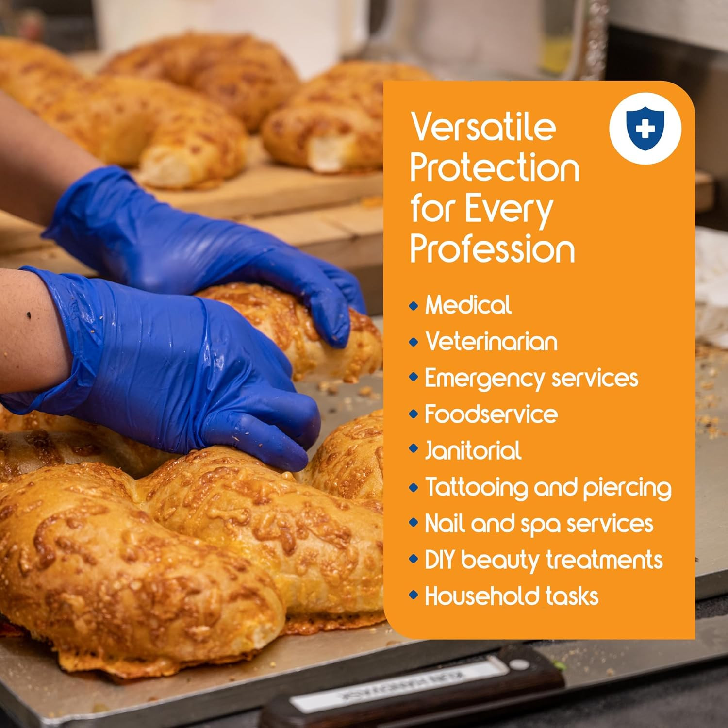 Inspire Cobalt Blue Nitrile Disposable Gloves | 4.5 Nitrile Safety Medical Exam