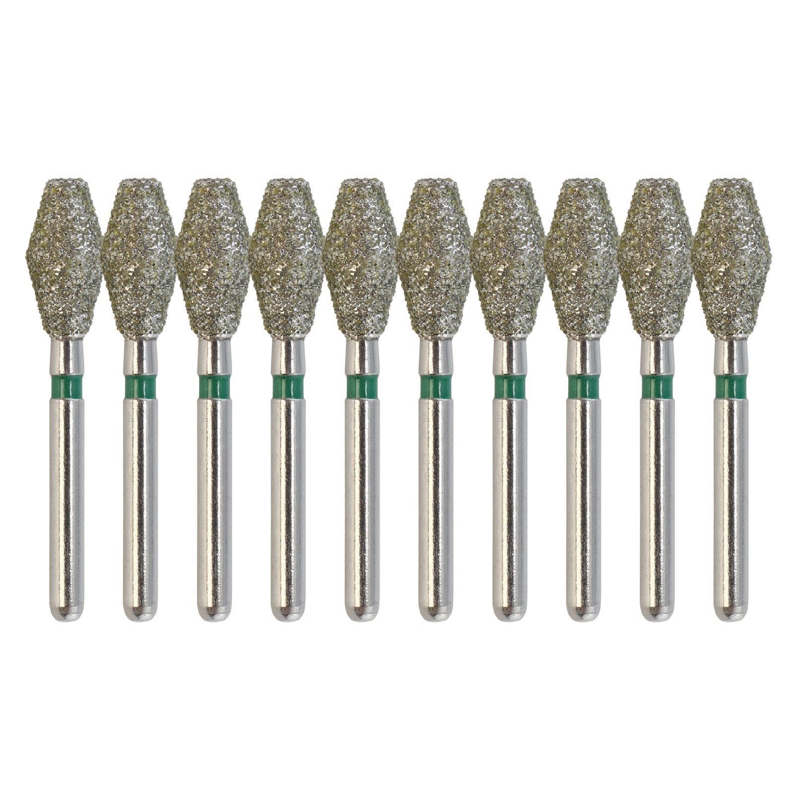 Multi-Use Dental Diamond Burs Barrel Occlusal Reduction FG 811/038C Coarse Green