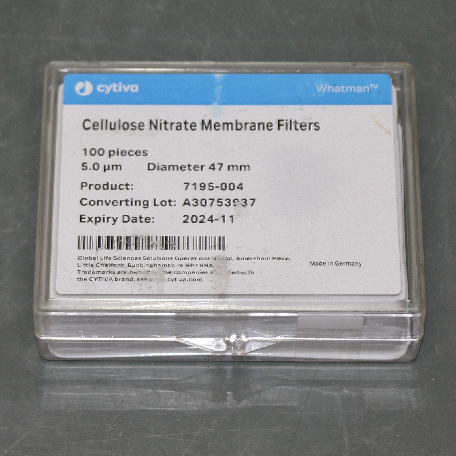 EXPIRE 11/24 – (100) Cytiva Membrane Filter 7195-004, 47mm 5µm Cullulose Nitrate