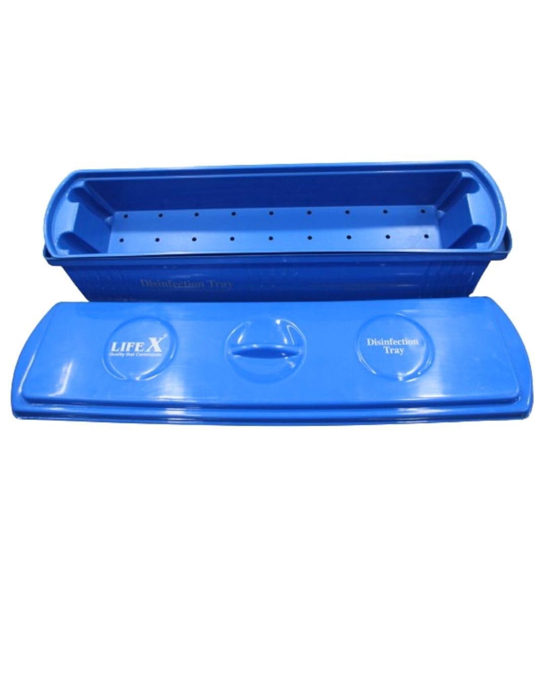 Sterilization Cidex Tray ABS Body With Perforated Tray 10 Litres Cap.