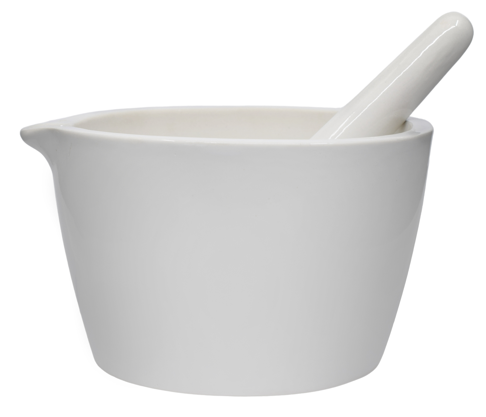 Porcelain Mortar & Pestle Set, 64oz – Unglazed Grinding Surface – Eisco Labs