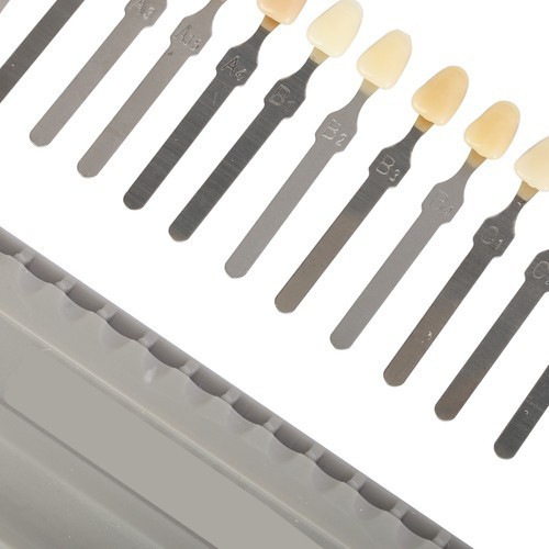 Classical Shade Guide Dental Materials A1-D4 16 Colors Teeth Whitening Card Box