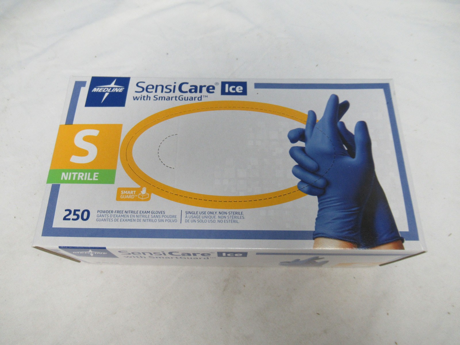 Medline SensiCare SmartGuard Nitrile ICE Gloves Size Small 250ct MDS6801 (P1)