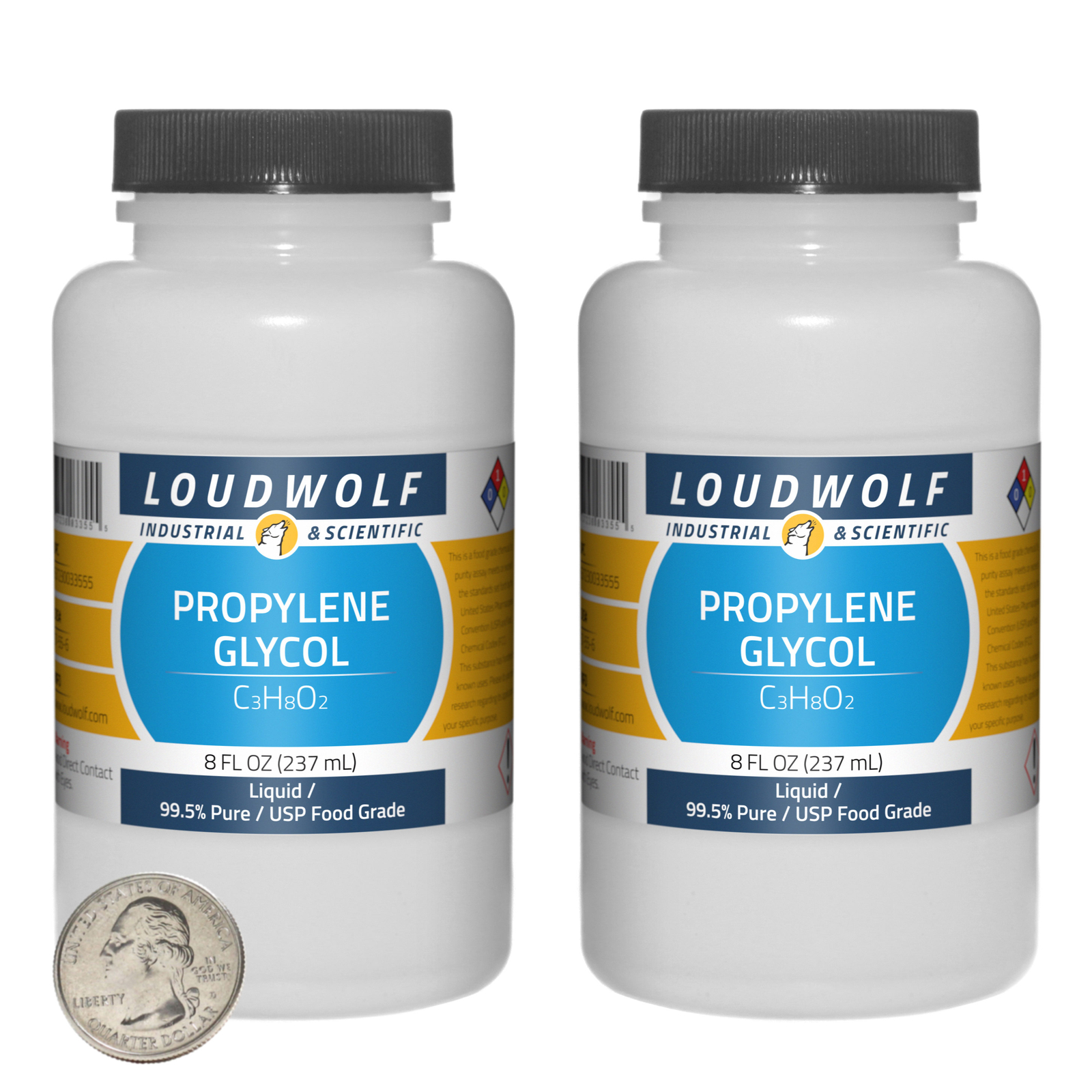 Propylene Glycol / 16 Fl Oz / 2 Bottles / 99.5% Pure USP Food Grade / Liquid
