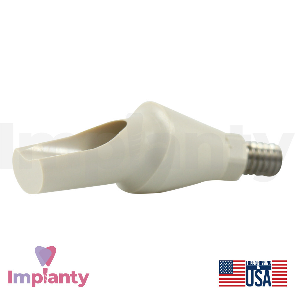 10x GDT Peek Temporary Anatomic Angled Dental Prosthetic 15° RP Conical 2.65mm