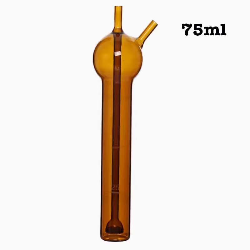 75ml Amber Glass Sulfur Dioxide Absorber Tube Gaseous Absorption Tube