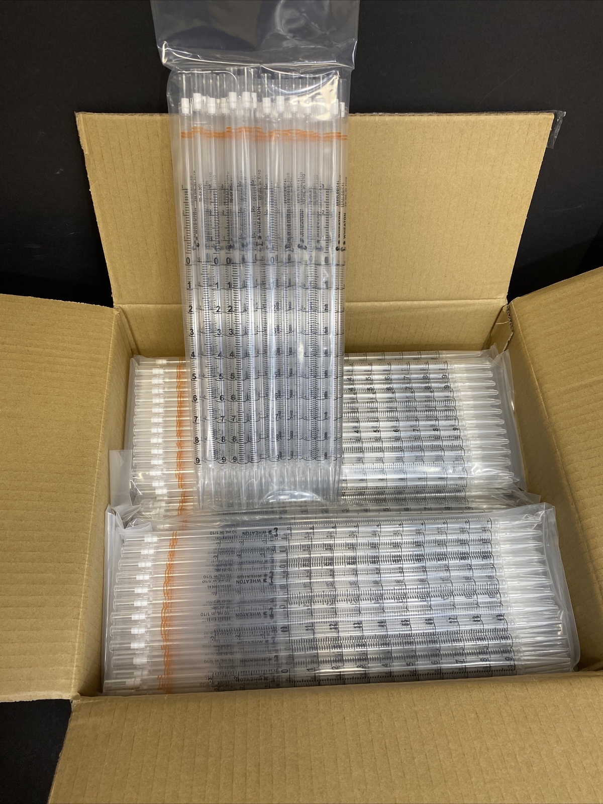 Wheaton Serological Pipette 10 ml Polystyrene Case of 500 Pipets
