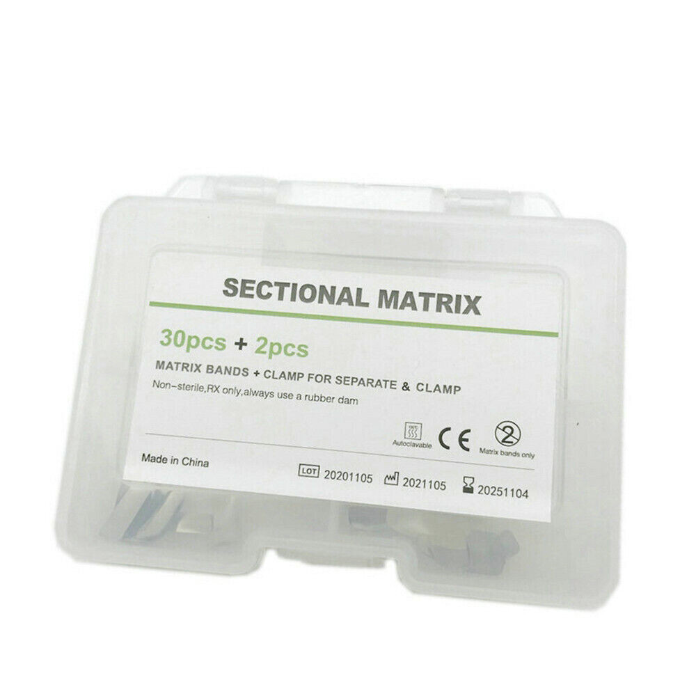 Dental Sectional Contoured System Matrices Matrix Bands Resin Refills Ring Clamp