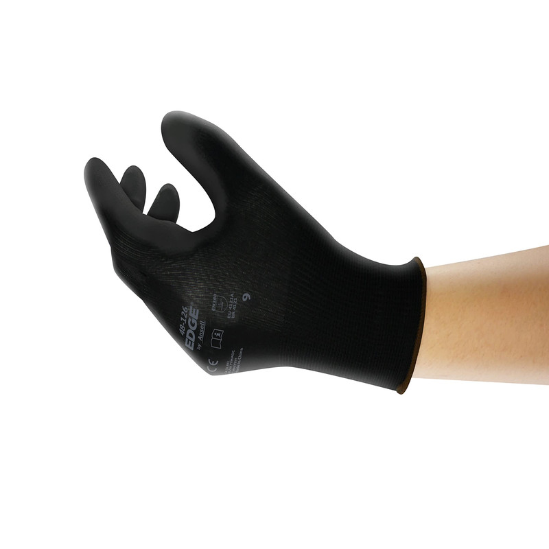 Ansell Edge 48-126 Abrasion-Resistant Industrial Seamless Gloves W/Knitted