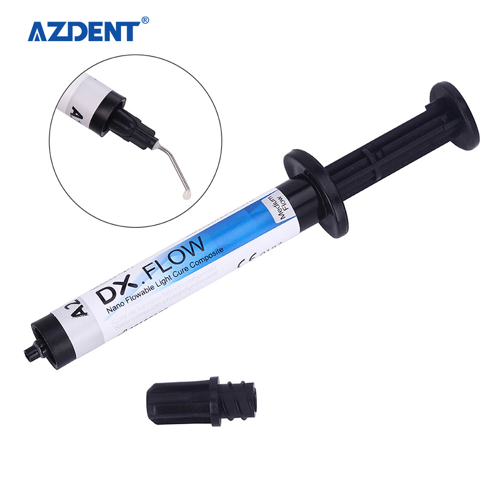 Dentex Dental Composite Resin Flowable Medium Temporary C&B Resin A1 A2 A3