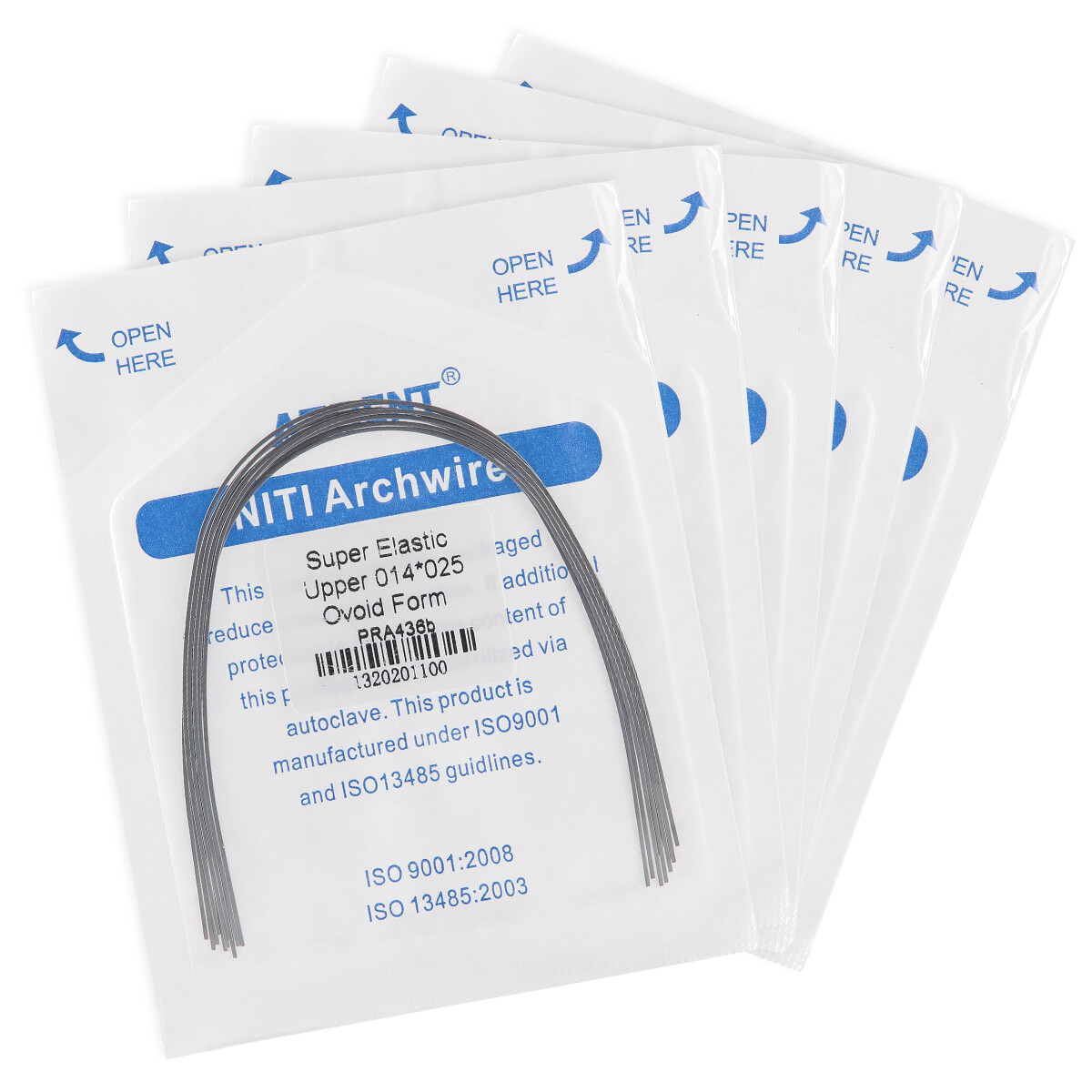 AZDENT 100Pcs Dental Orthodontic Rectangular Super Elastic Niti Arch Wires Ovoid