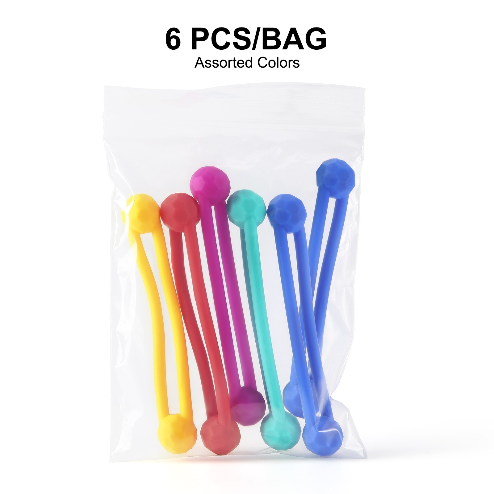 JMU Dental Instrument Silicone Ties Autoclavable Up 275°F/134℃ (Pack of 6)