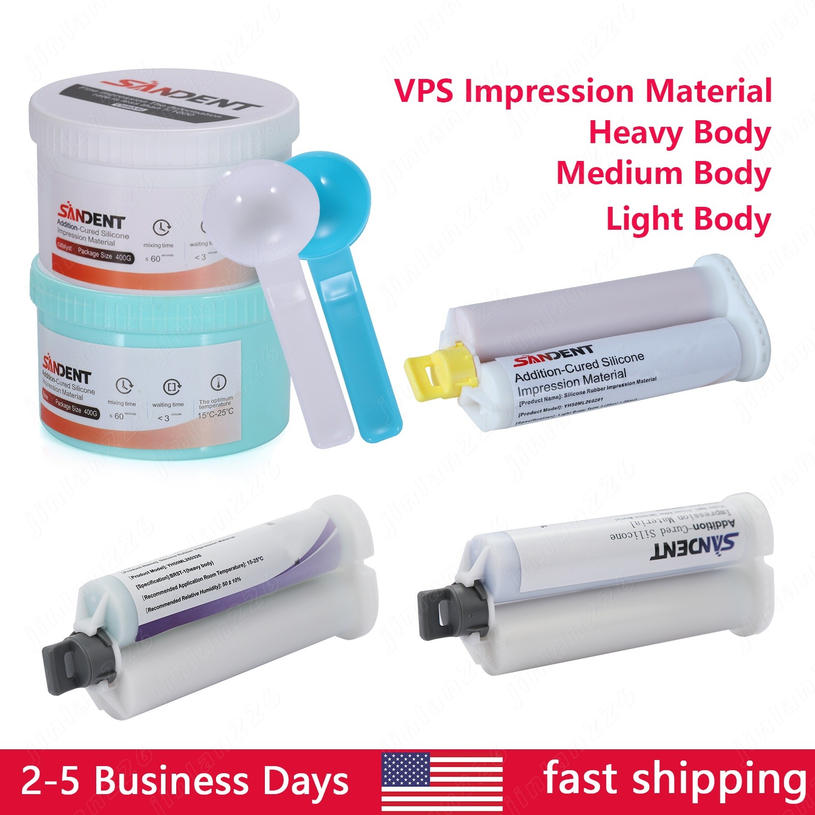Dental Impression Material Putty Soft Silicone Material Light/Medium/Heavy Body