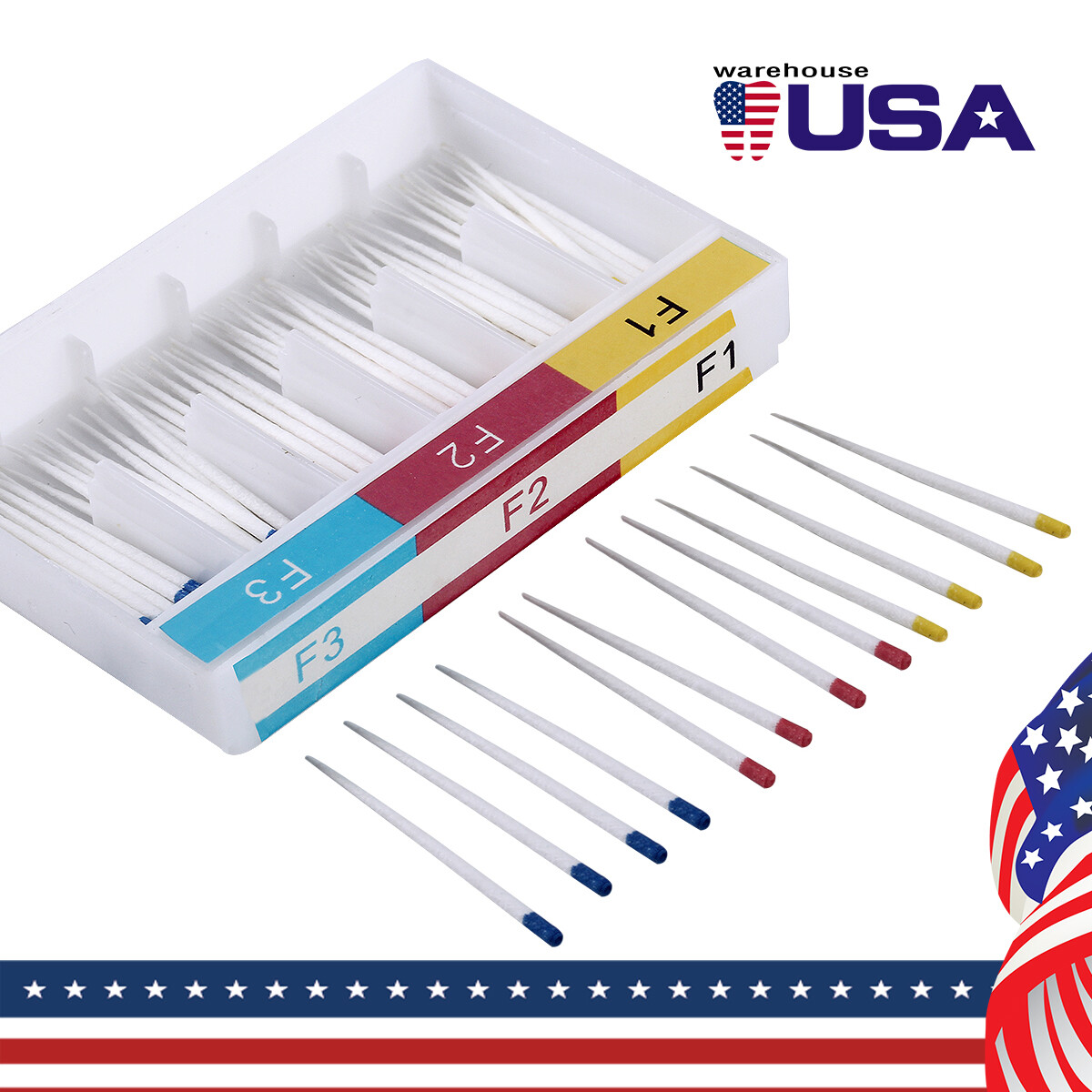 Dental Gutta Percha Points/Absorbent Paper Points Taper 02/04/06 Endo Root Clean
