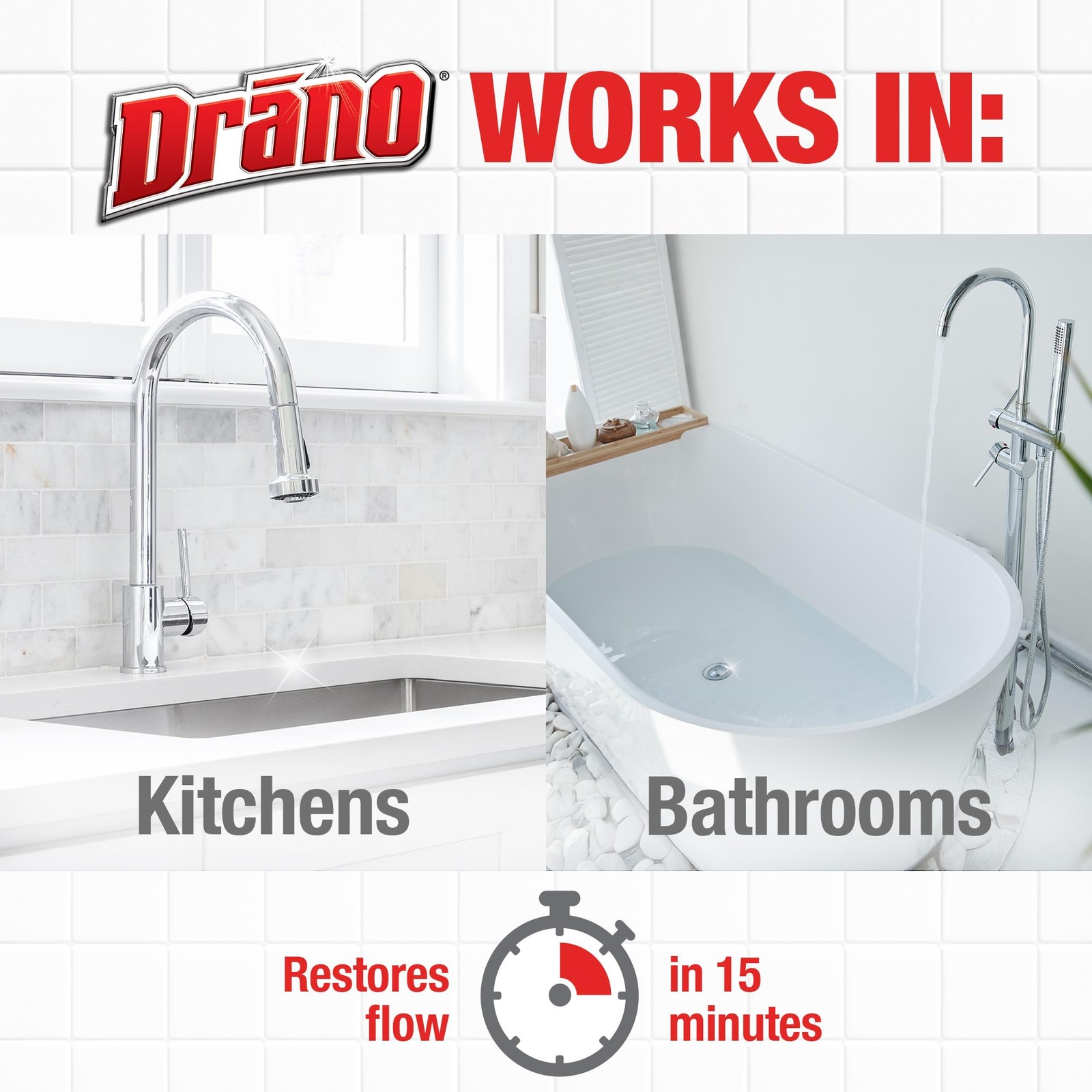 Drano Max Gel Drain Clog Remover & Cleaner, Fast-Acting 80 Fl Oz (Pack of 2)