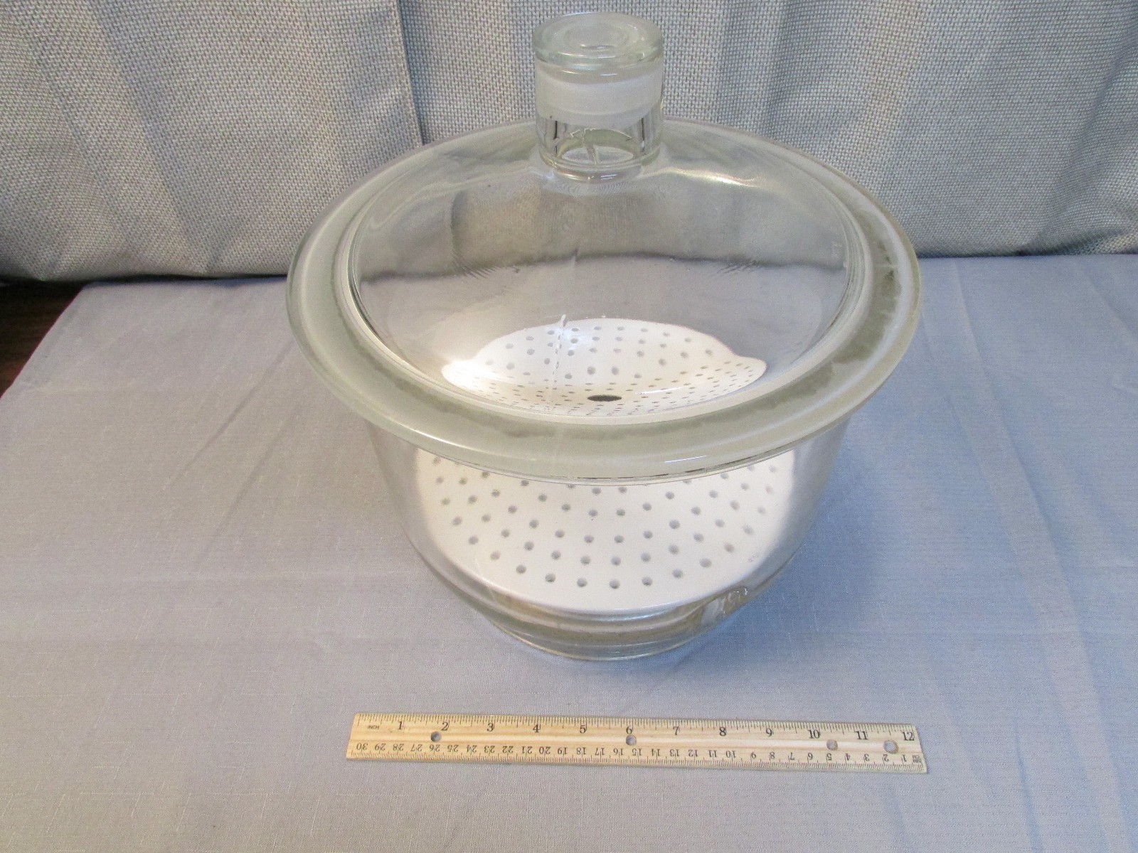 Pyrex (9 Inch I.D. & 11-1/2 inch O.D.) Laboratory Glass Desiccator with Lid