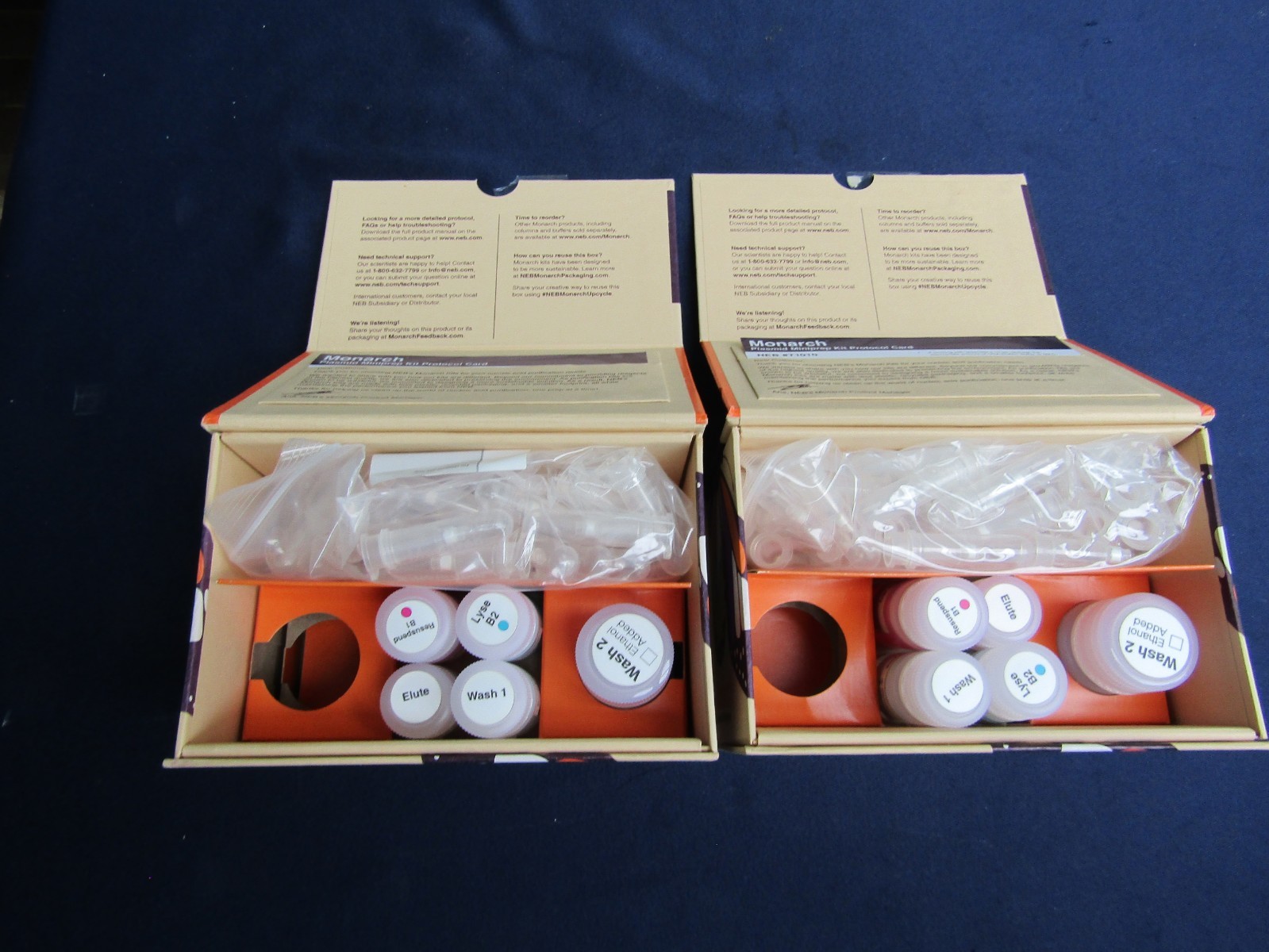 BIOLABS Monarch Plasmid DNA Miniprep Kit – 2 Partial Kits T1010S