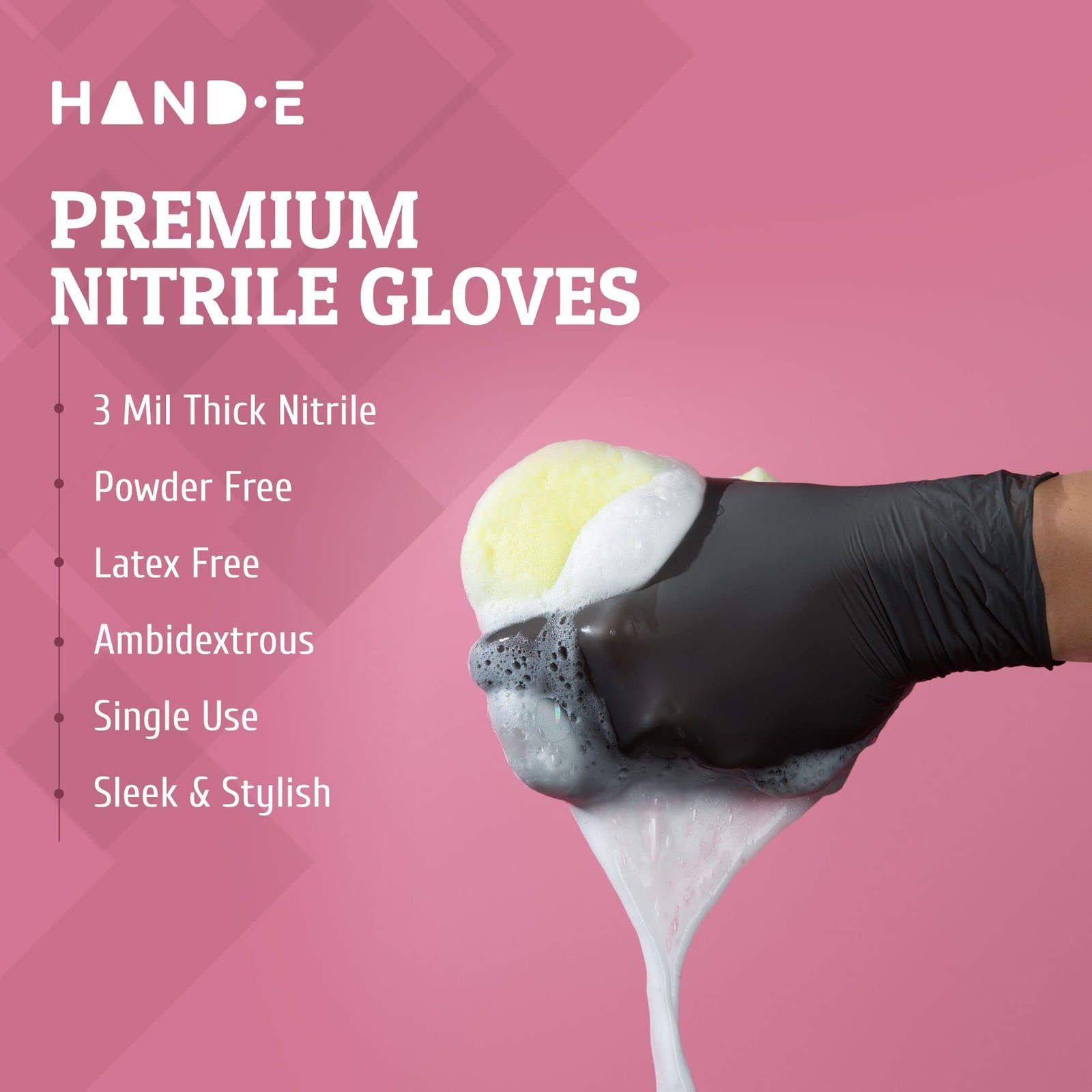Black Nitrile Disposable Gloves Medium 100 Count Latex~Free 3 Mil