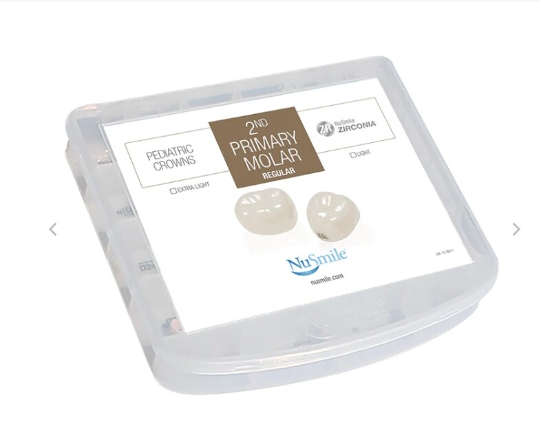 NuSmile ZR Zirconia 2nd Primary Molar Crowns Starter Kit (20pcs)