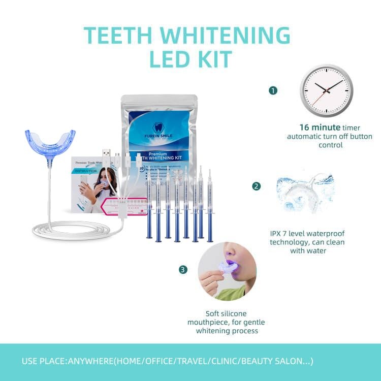 Teeth Whitening Kit with 32xLED Light Professional 1 Fl Oz (Pack of 1), White