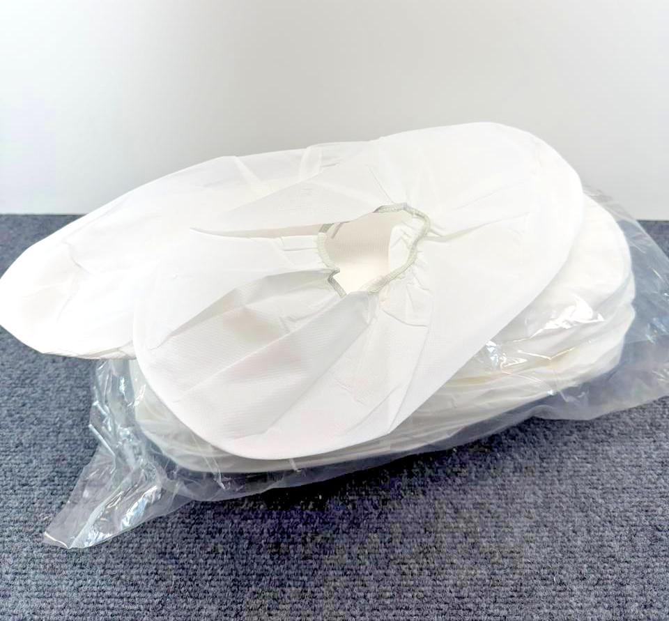 25 Pairs Waterproof Disposable Shoe Covers XL White Booties Non-Slip Comcast Bul