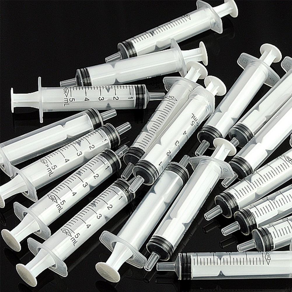 5x 5mL Plastic Luer Slip Tip Syringe Liquid Measuring Tube Feeder Sterile 5cc
