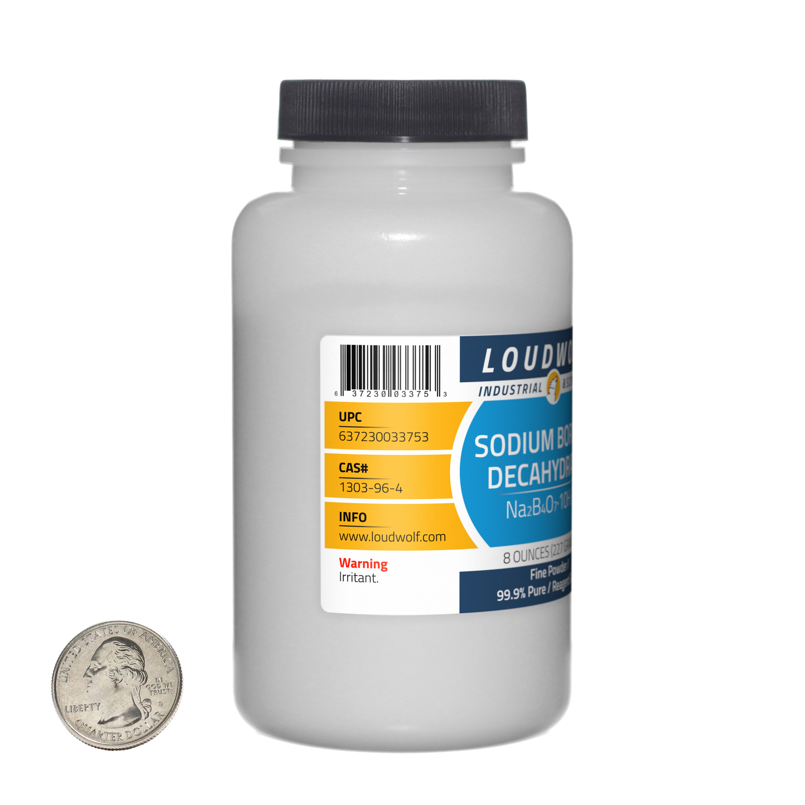 Sodium Borate Decahydrate / 3 Lbs / 6 Bottles / 99.9% Reagent Grade