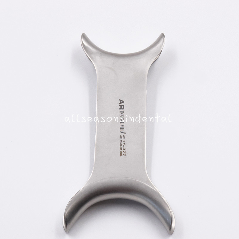Stainless Steel Dental Ortho Mouth Opener Metal Double-Head Cheek Lip Retractor