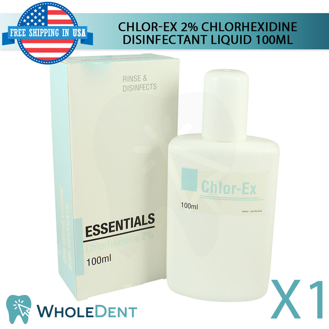 Chlor-EX 2% Antiseptic Disinfectant Liquid 100ml Cleansing Canal Treatment Agent