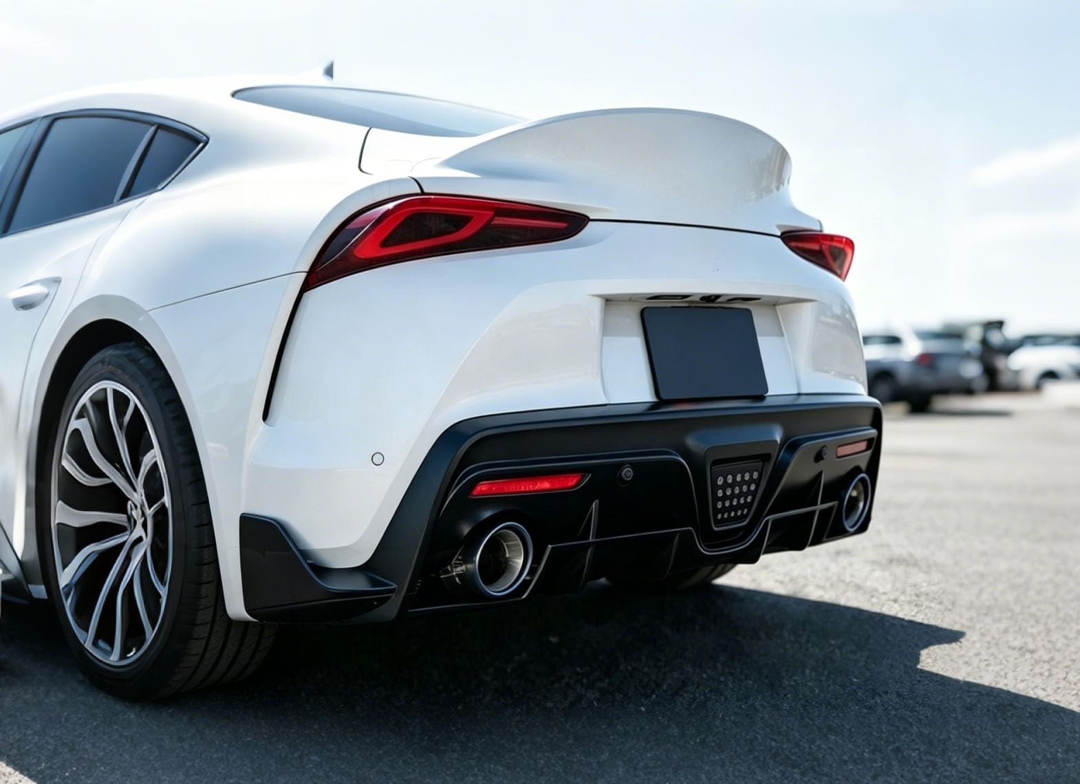 Rear Diffuser Lip Toyota Supra A90 2021-2025 Sport Style ABS Matte Black