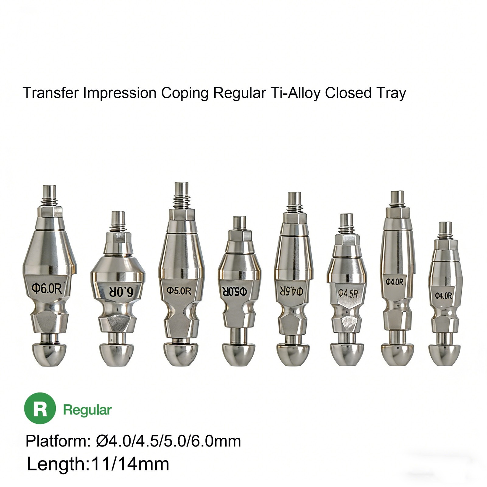 Hiossen Implant System Zest Locator Healing Transfer Abutment Impressions Analog