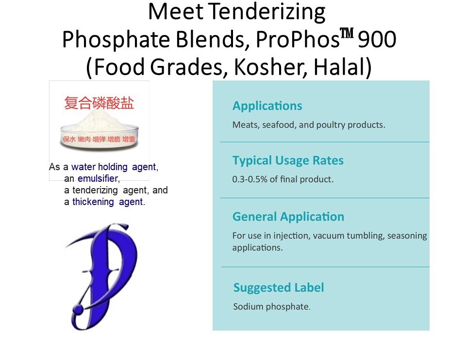 Meat tenderizing and water holding phosphate blends, ProPhos 900, 10 LB in a bag