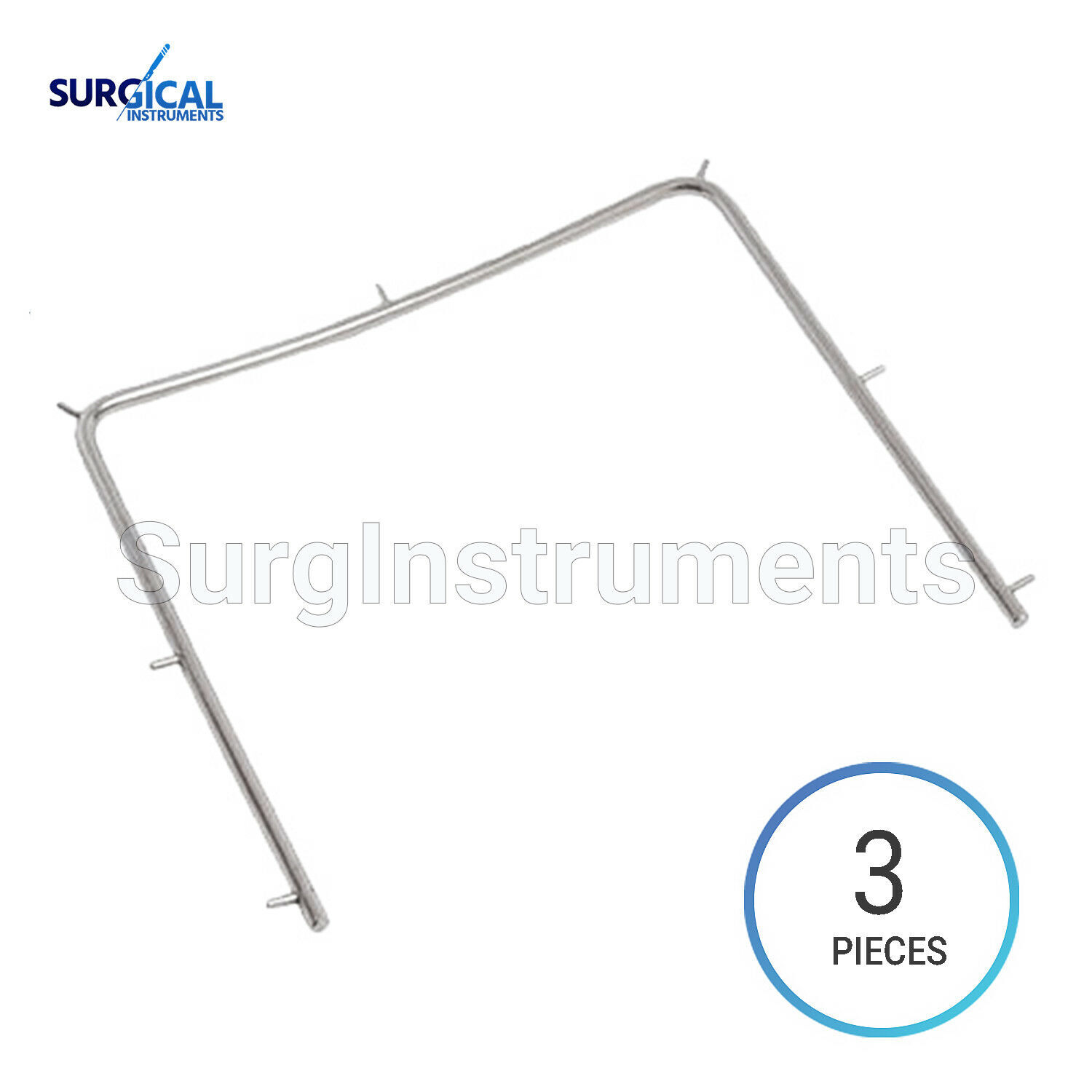 3 Pcs Rubber Dam Frames Small (4 X 4) Endodontic Root Dental Instrument German G