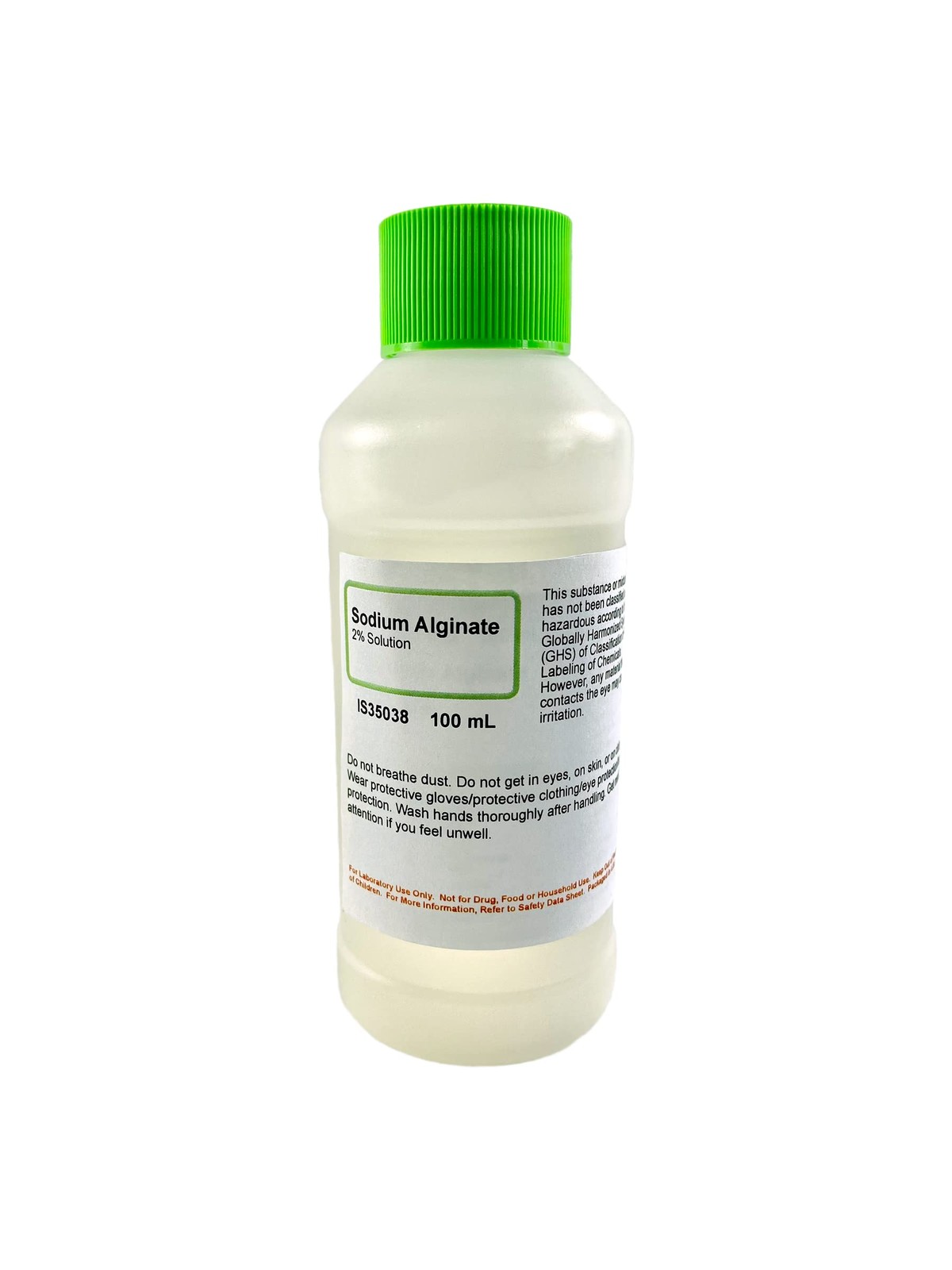 ALDON Innovating Science Sodium Alginate 2% Solution, 100mL – 1.5″dia x 4.5″H
