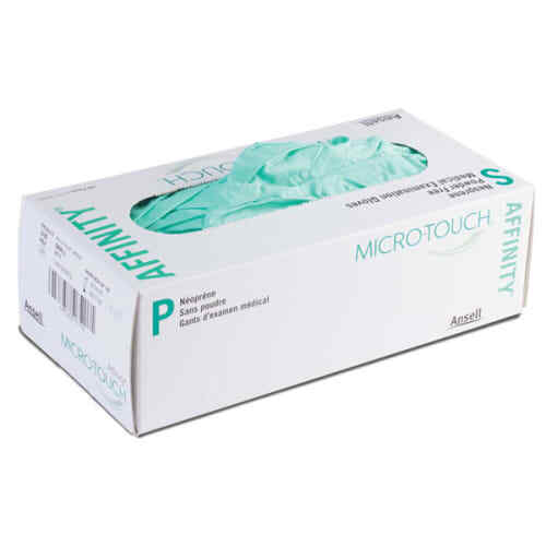 Micro-Touch Affinity Neoprene Exam Gloves: LARGE 100/Bx.