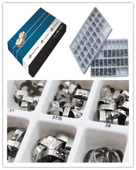 40Pcs Dental Orthodontic 1st Molar Band&Buccal Tube U1/L1 Non-convert. MBT .022