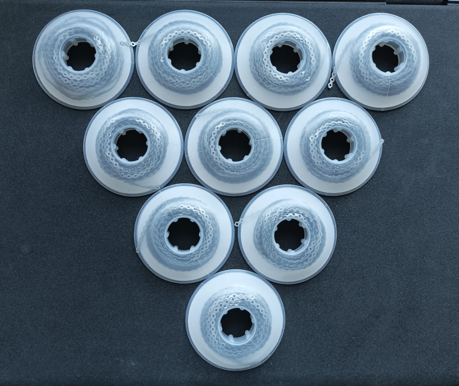10 Rolls Dental Orthodontic Power Chain Elastic Rubber Braces Bands Ultra Gray