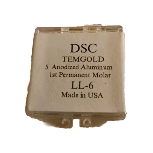 DSC Dental 1st Permanent Molar TEMGOLD 5/Pk ANODIZED ALUMINUM USA LL-6