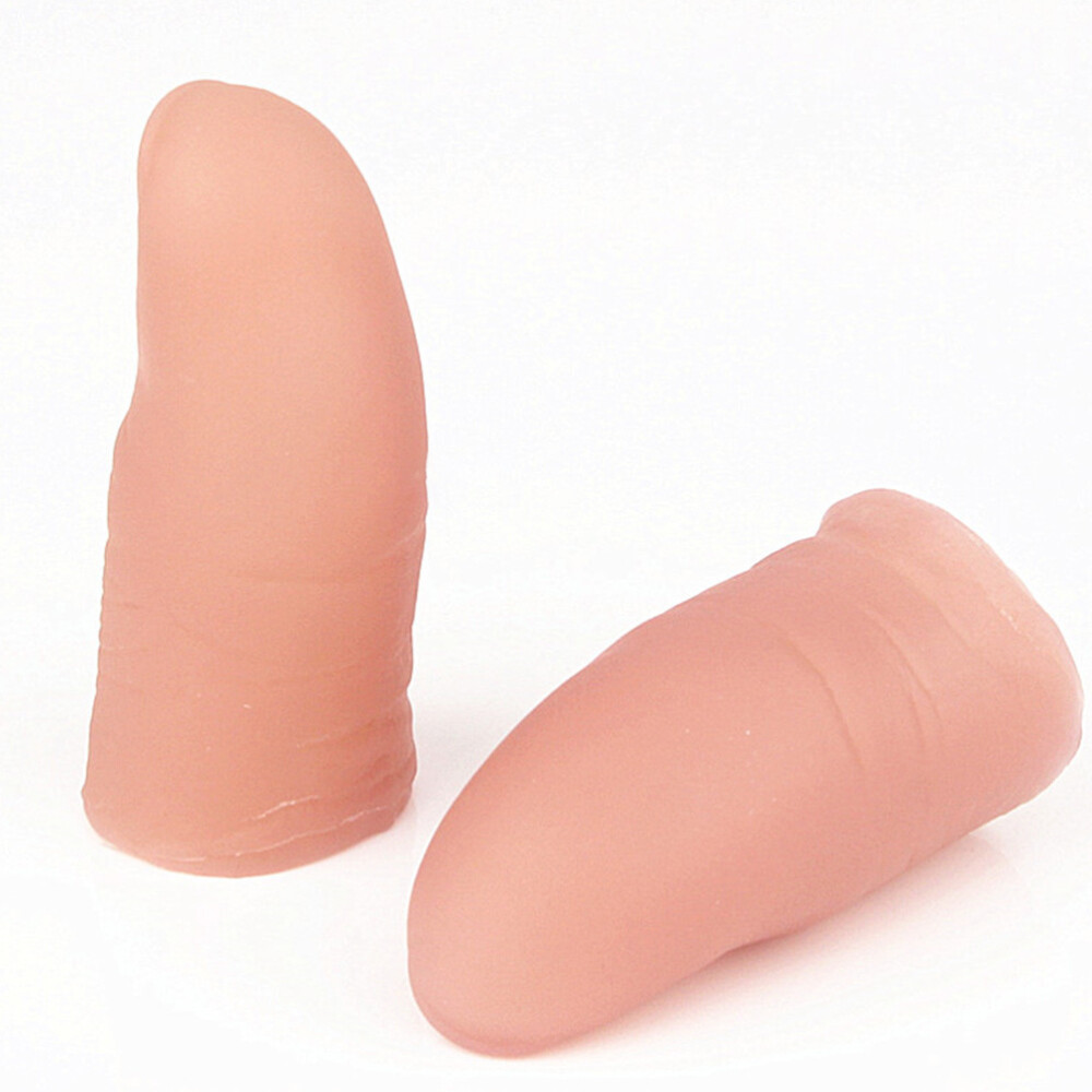 10Pcs False Finger Support Fingertip Protector Fake Finger Toy Trick Finger