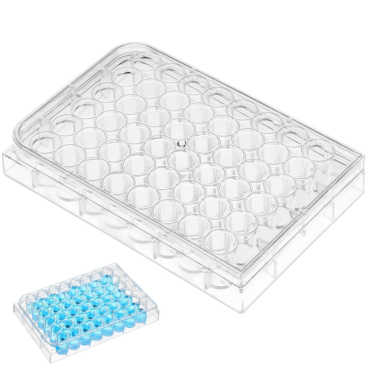 48 Holes Pill Filling Tool, Pill Filler Tray Tube Rack Well Cell Culture Plat