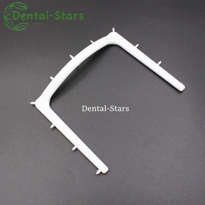Dental Plastic Rubber Dam Frame Sheets Bracket Foldable/U-Shaped Barrier Tools