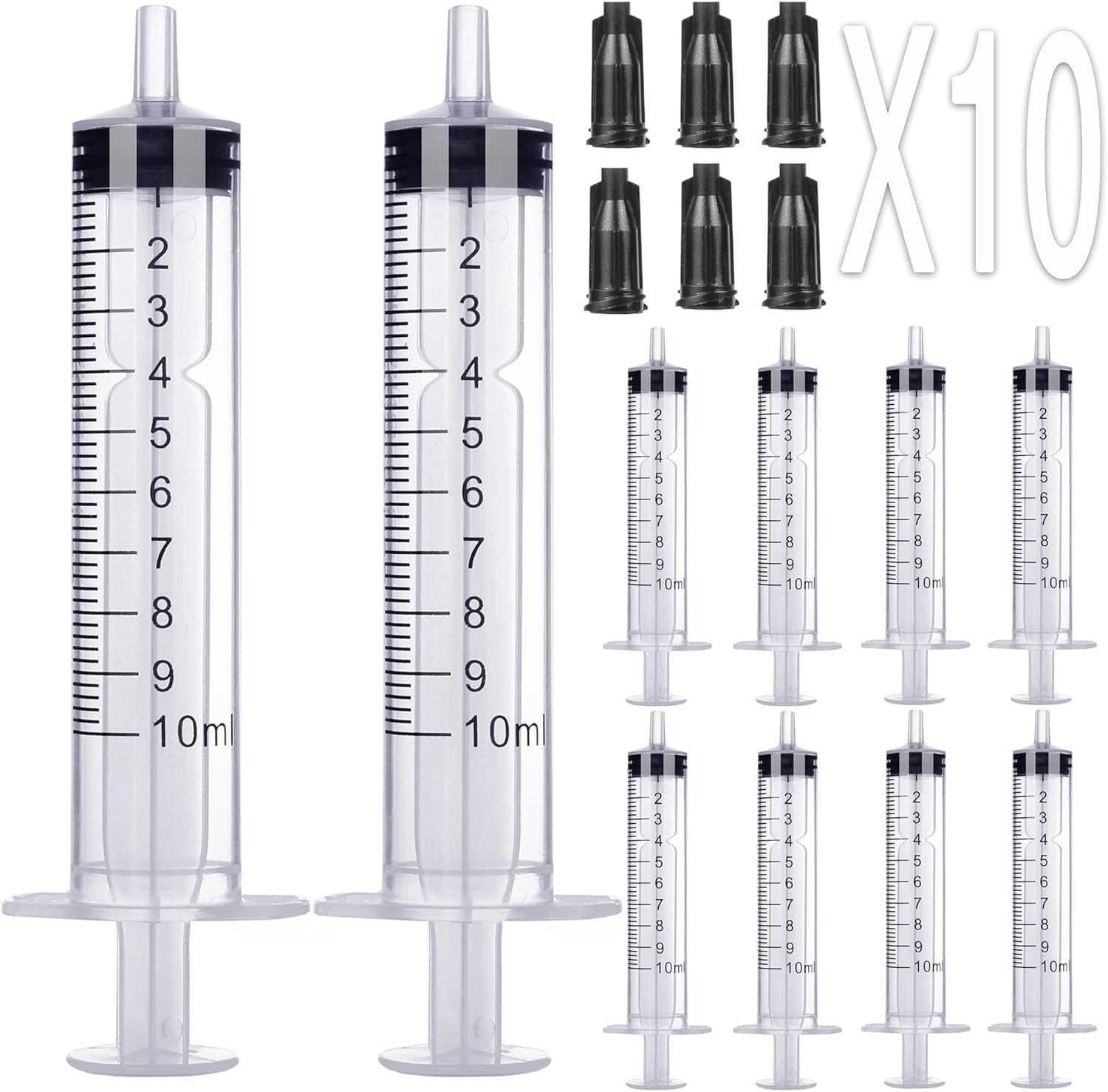 10ml Syringe Without Needle – 10 ml Small Plastic Syringes Sterile…
