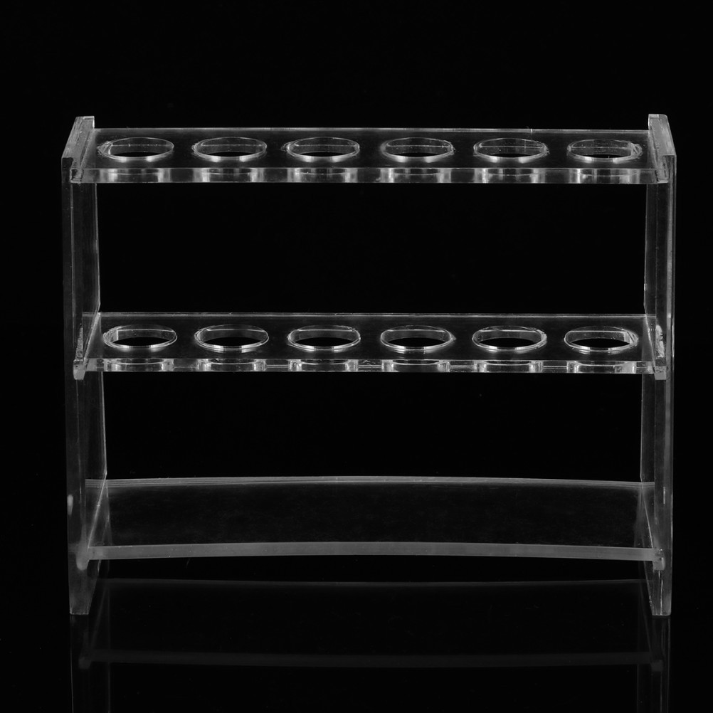 1 Set Durable Test Stand Transparent Holder with Ergonomic Design for Lab Use