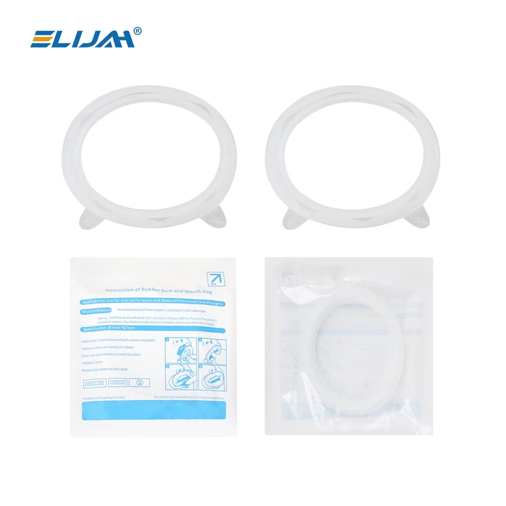 Dental Mouth Opener Sterile Rubber Dam Cheek Retractor O Shape Disposable 5 Pcs