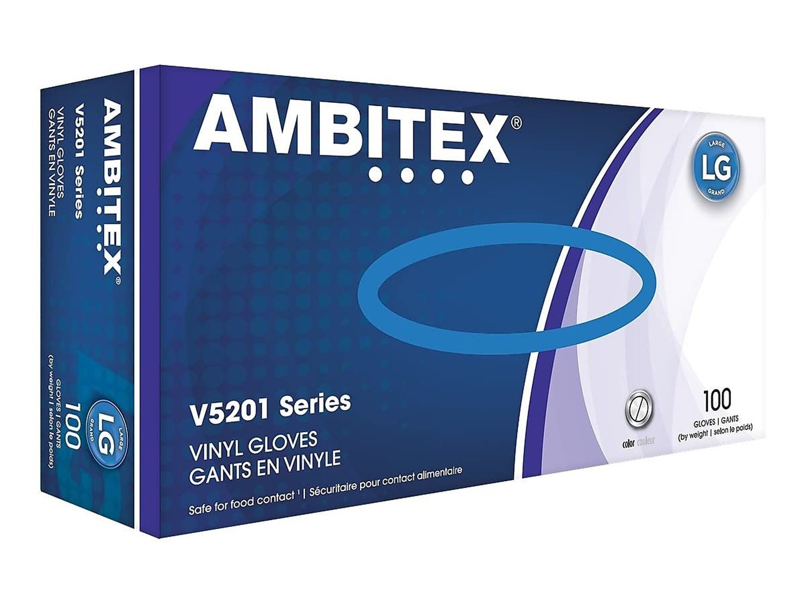 X-Large Vinyl Gloves V5201 Series 100 Count