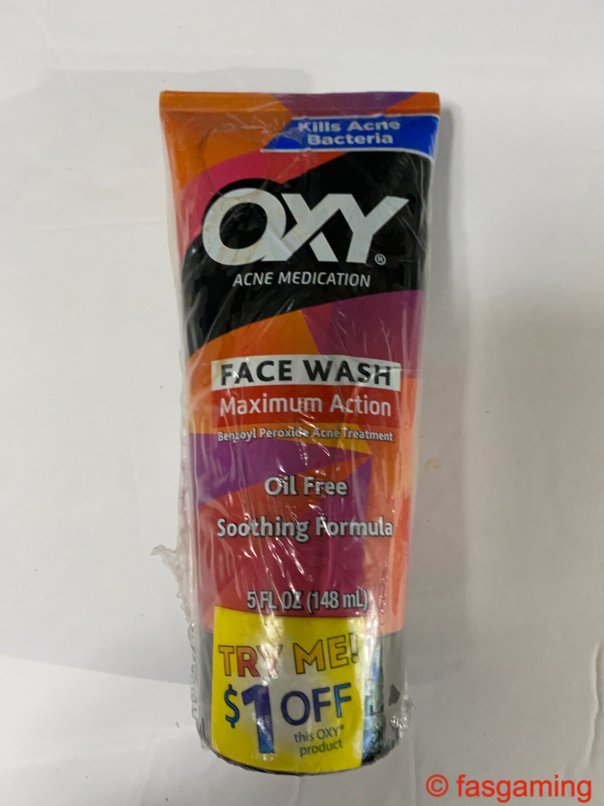 Oxy Maximum Daily Face Wash Acne Treatment 10% Benzoyl Peroxide 5 oz