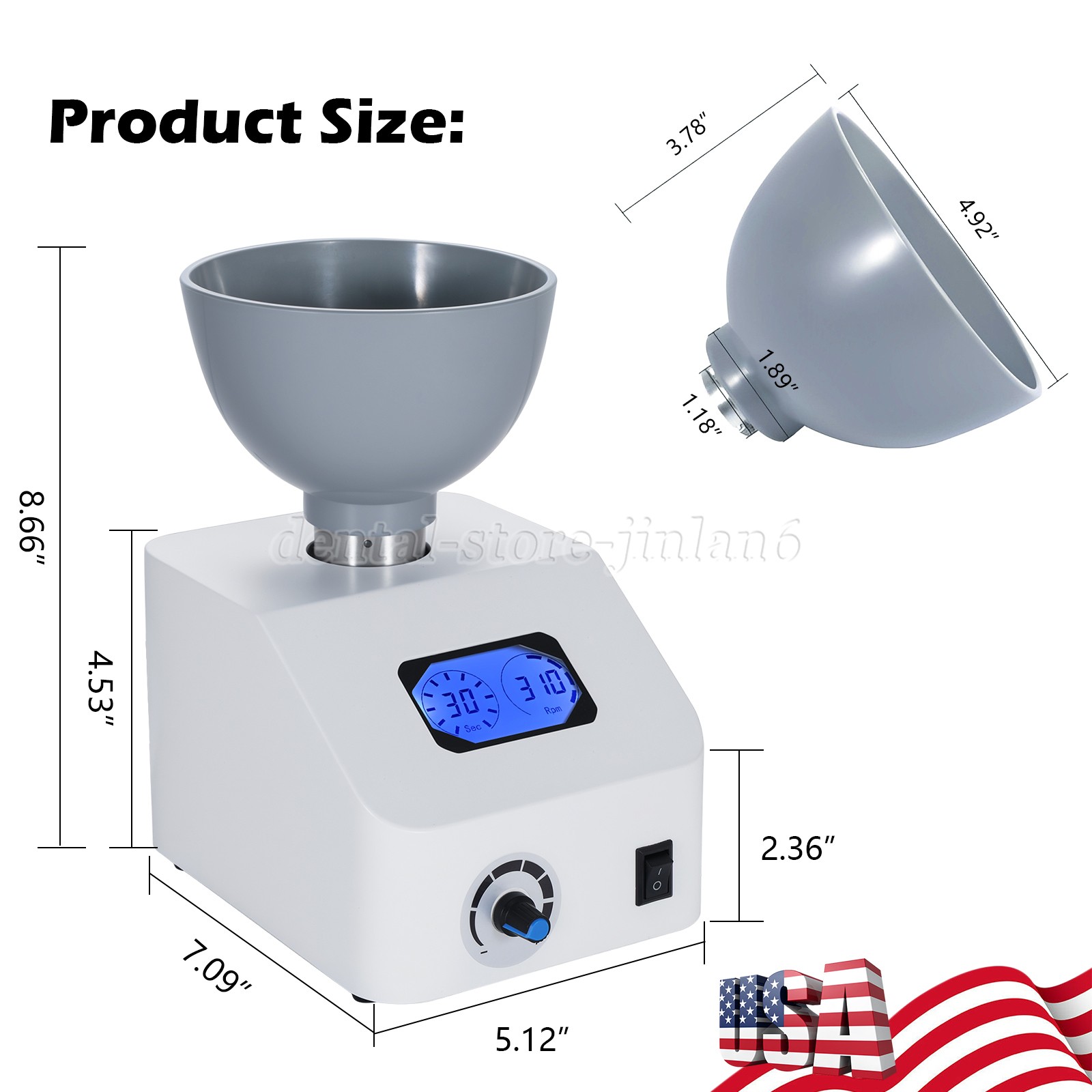 Dental Lab Alginate /Die Semi-automatic Alginate Mixer Stone Mixer