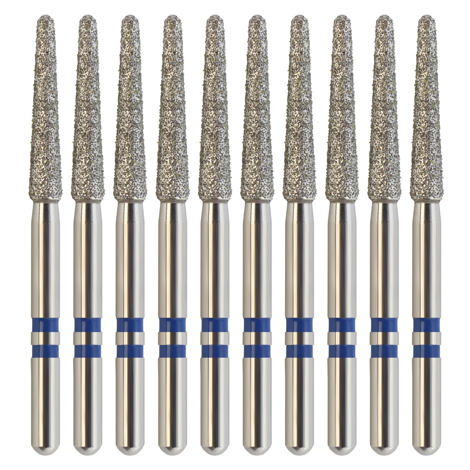 Zirconia Prep Diamonds Burs Round End Taper Medium Grit Z850/018M Friction Grip