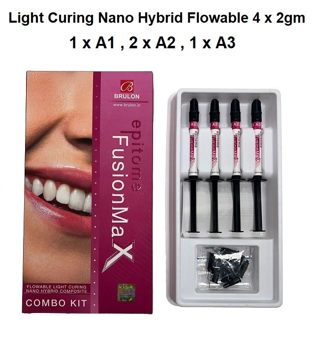 Dental Epitome FusionMaX LC Nano Hybrid Flowable Composite 4 x 2gm Kit