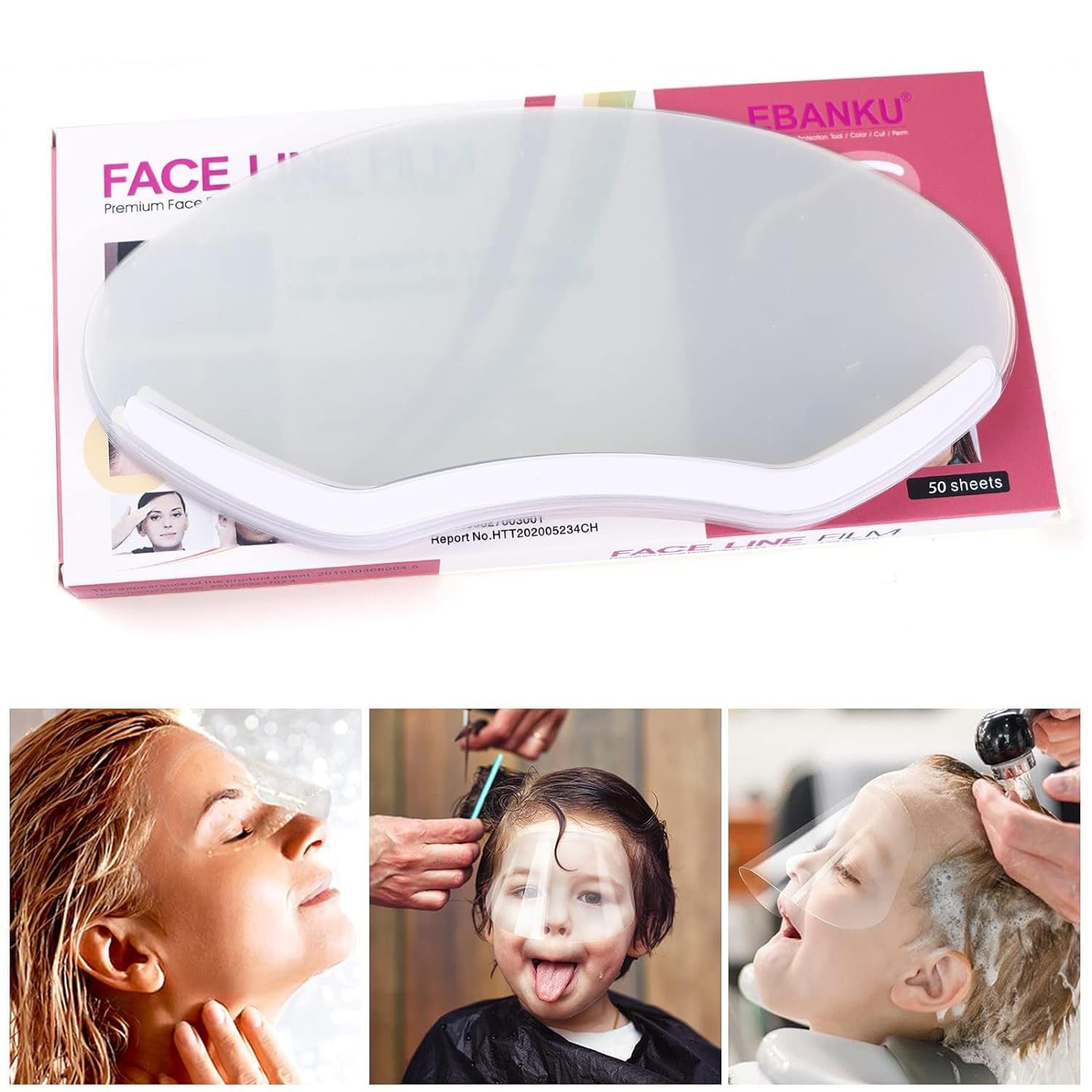 50 Pcs Disposable Face Shields for Microblading, Makeup, Salon & Eyelash Care